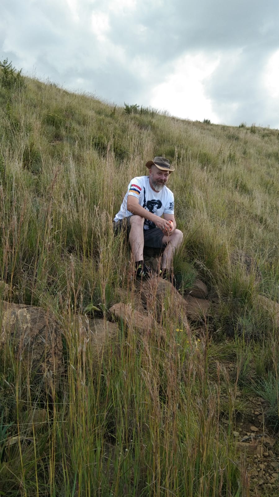 Die 3 Vrystaters en Flippie klim die berg 14