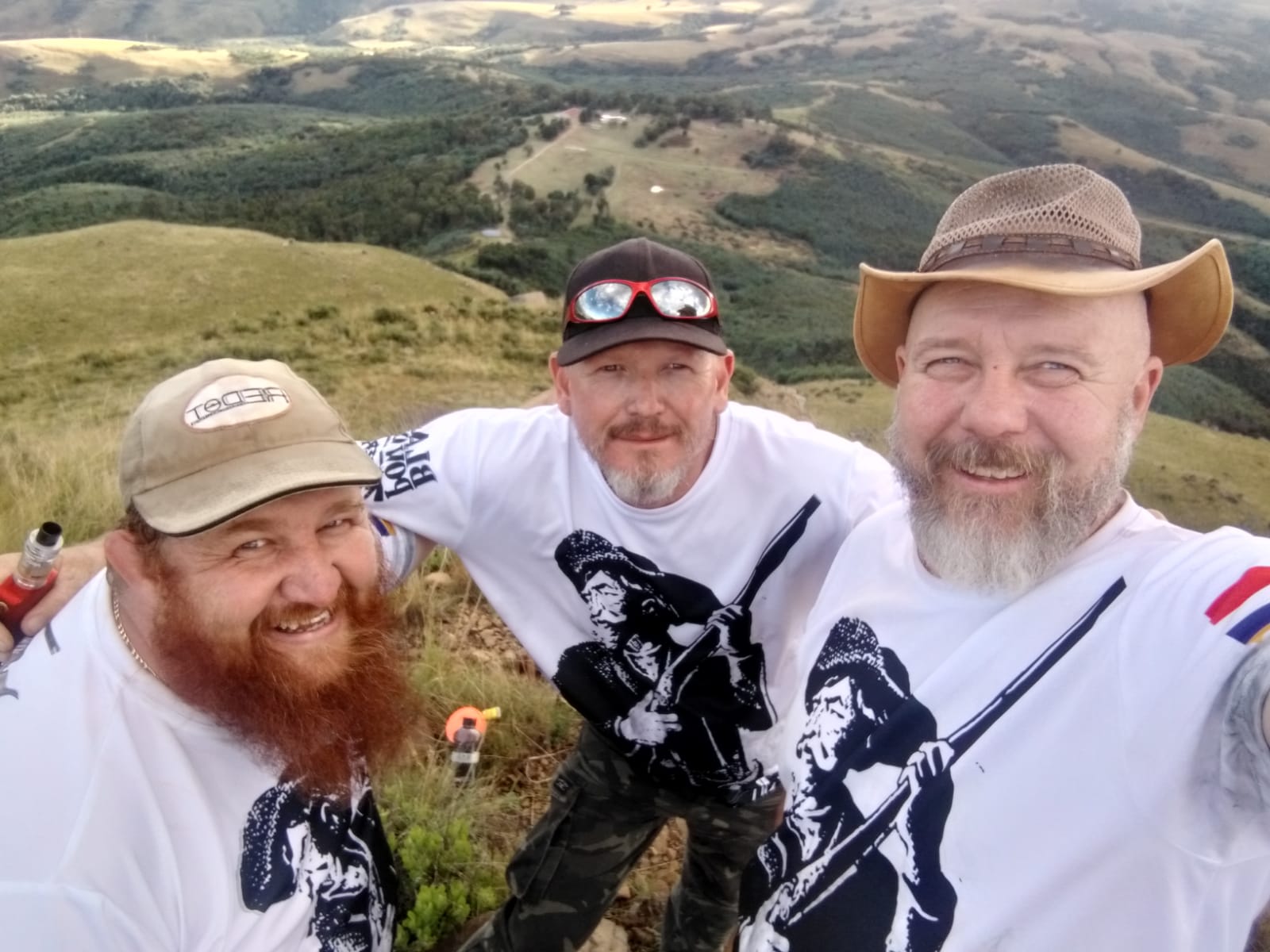 Die 3 Vrystaters en Flippie klim die berg 11