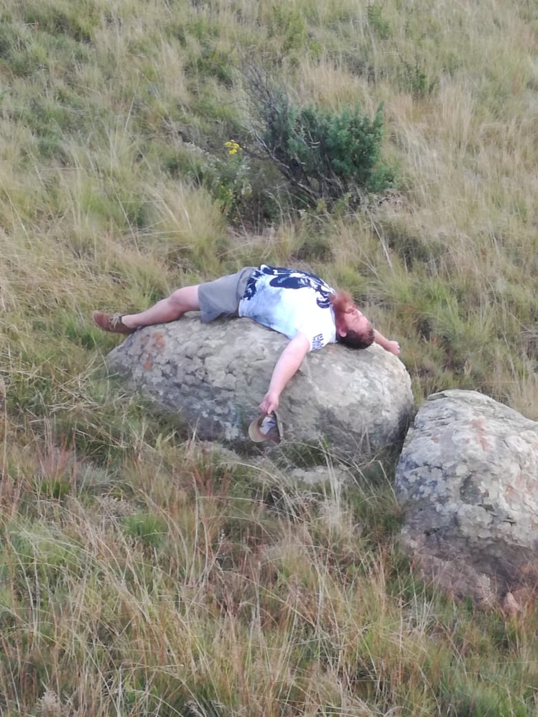 Die 3 Vrystaters en Flippie klim die berg 5