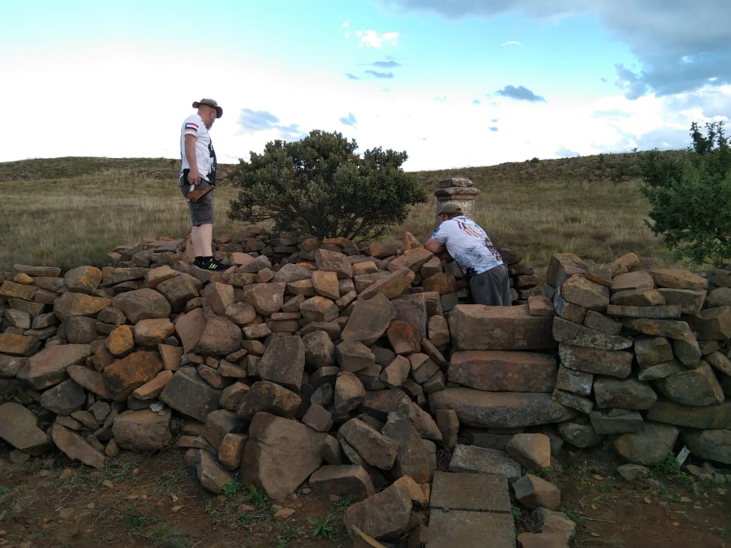 Die 3 Vrystaters en Flippie klim die berg 4
